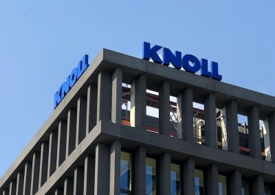 Leuchtlogo Unterkonstruktion KNOLL
